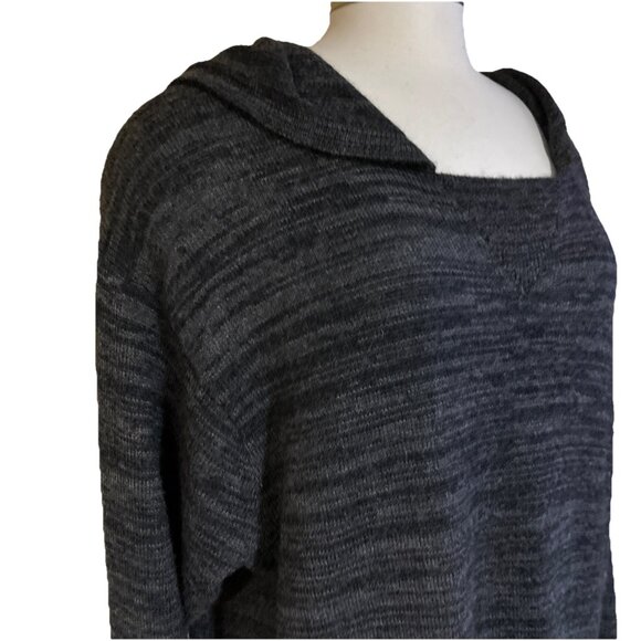 Paka The Hoodie Sweater Unisex XL Gray Royal Alpaca Wool Handmade Pullover - Picture 3 of 13